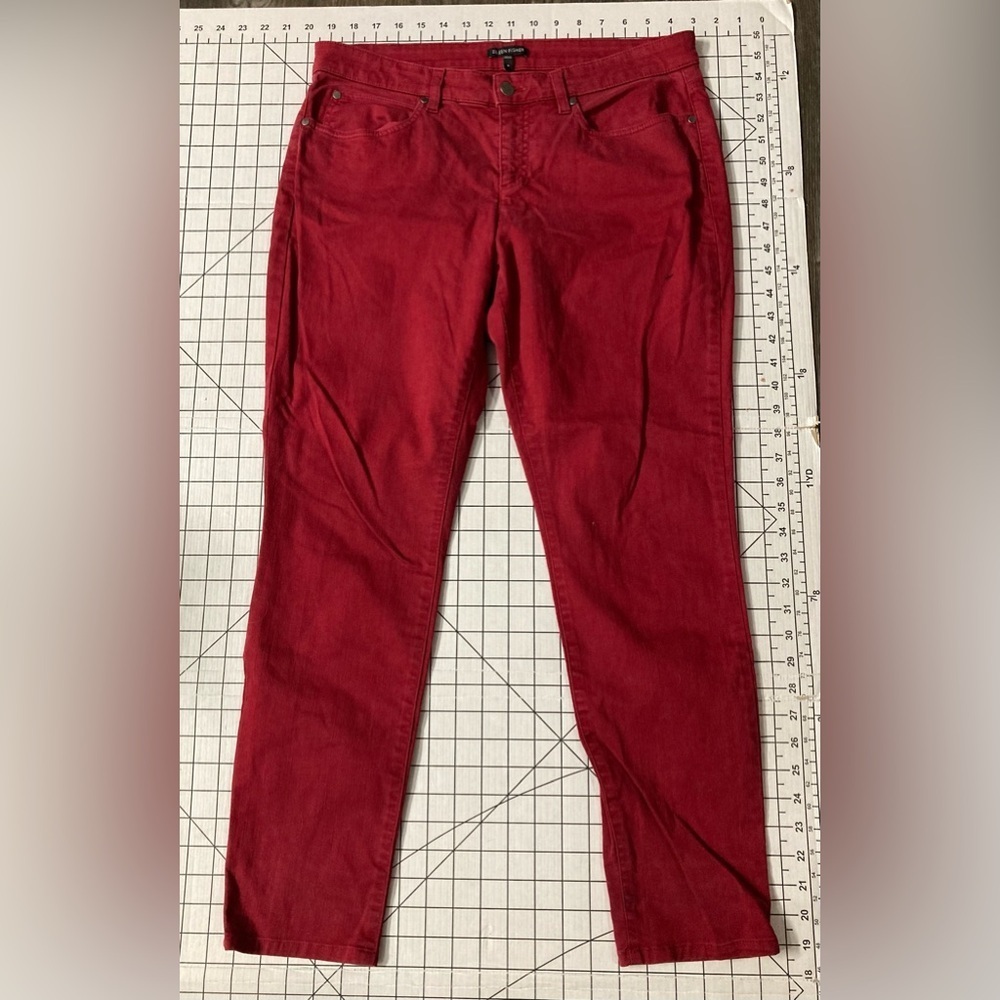 NWOT‎ Eileen Fisher Women’s Size 8 Red Jeans